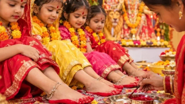 Kanya Pujan 2026: कन्याओं के पैरों में क्यों लगाते हैं आलता? जानें धार्मिक महत्व