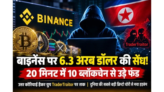 बाइनेंस पर 6.3 अरब डॉलर की सेंध! 20 मिनट में 10 ब्लॉकचेन से उड़े फंड