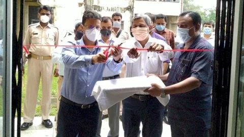 धनबाद: डीसी ने किया भूली में 50 बेड के कोविड हॉस्पीटल का उद्घाटन