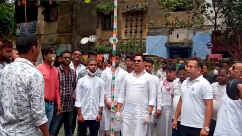 धनबाद: रणविजय  सिंह ने सिजुआ, भूली समेत विभिन्न जगहों पर किया झंडोत्तोलन