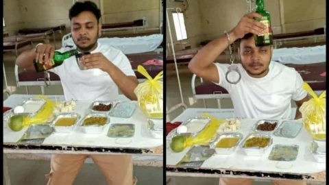 धनबाद: कोविड-19  हॉस्पीटल के शराब पीने के मामले में कार्रवाई, दोनों आरोपी के खिलाफ FIR, ASI समेत आठ पुलिसकर्मी  सस्पेंड 