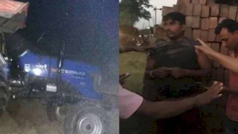 पाकुड़: महेशपुर में बालू माफिया ने  सीओ व सीआई को ट्रैक्टर से कुचलने की कोशिश, ड्राइवर अरेस्ट