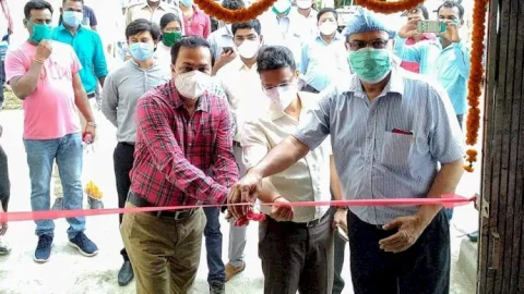 धनबाद: 300 बेड के कोविड हेल्थ सेंटर का उद्घाटन,योगा सेंटर, संगीत, लाइब्रेरी, टेलिमेडिसिन की सुविधा है उपलब्ध