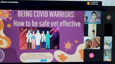 धनबाद:कोविड-19 एकीकृत स्वास्थ्य सेवा पर वेबिनार,सीएमसी वेल्लोर के स्पेशलिस्ट से डॉक्टरों ने प्राप्त किया मार्गदर्शन