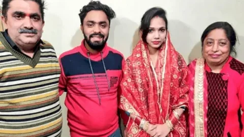 यूपी: प्यार की 'जंग' जीत गई फरहा से बनी मेरठ की माही, कोर्ट के आदेश पर गयी अपने हसबैंड नमन के घर