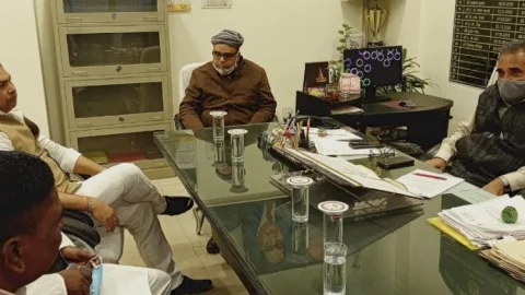 धनबाद: BJKMS के महामंत्री रणविजय सिंह ने की एरिया चार के जीएम से वार्ता की
