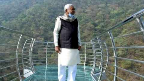 बिहार: राजगीर के ग्लास ब्रिज से स्काई वॉक और वादियों का नजारा, मार्च तक लोगों के लिए खोल दी जायेगी नेचर सफारी