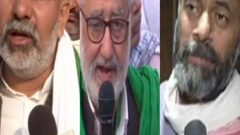 नई दिल्ली: किसान ट्रैक्टर परेड हिंसा मामले में राकेश टिकैत ,दर्शन पाल व योगेंद्र समेत 40 किसान नेताओं के खिलाफ FIR