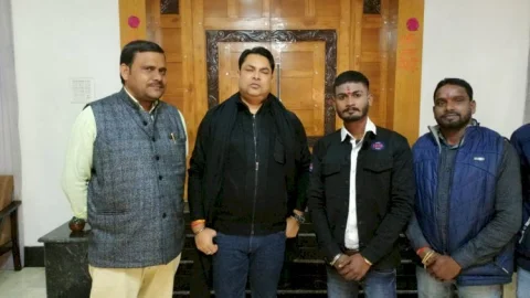 धनबाद: रणविजय सिंह से मिला बिहार जनता खान मंजदूर संघ के पदाधिकारियों डेलीगेशन