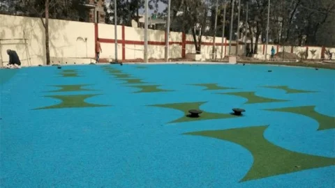 धनबाद:गोल्फ ग्राउंड के ओपन जिम में मलेशिया का सिंथेटिक रबर ट्रैक, यहां गिरने से नहीं टूटेगा मोबाइल