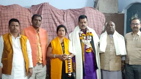 झारखंड: जमशेदपुर में बीकेजीएस अध्यक्ष महोदय का भव्य स्वागत
