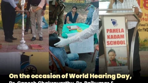 धनबाद: दिव्यांग बच्चों की स्कूल पहला कदम में विश्व श्रवण दिवस पर जागरूकता कैंप