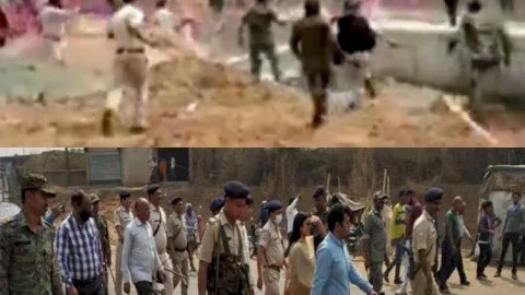धनबाद: सुगियाडीह में सरकारी जमीन अतिक्रमण मुक्त कराने पहुंची प्रशासनिक टीम पर पथराव,लाठी चार्ज, अवैध निर्माण धवस्त
