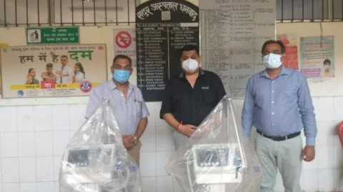 धनबाद: टाटा स्टील झरिया डिवीजन ने सदर अस्पताल को दिया वेंटिलेटर