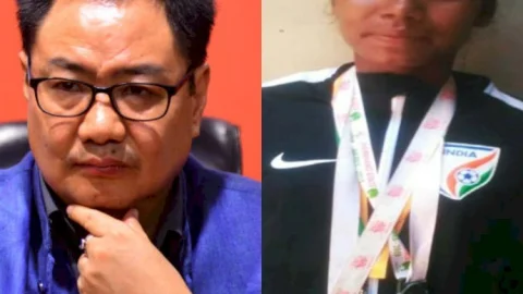 धनबाद: इंटरनेशनल फुटबॉलर संगीता कुमारी को मिलेगी मदद, सेंट्रल खेल मिनिस्टर किरण रिजीजू ट्वीट कर दी जानकारी