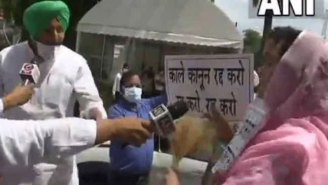 नई दिल्ली: कृषि कानूनों के मुद्दे पर संसद भवन के बाहर भिड़े हरसिमरत कौर व रवनीत बिट्टू