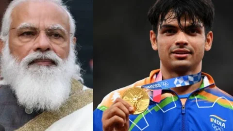 टोक्यो ओलिंपिक में गोल्ड मेडल जीतने के बाद नीरज चोपड़ा को पीएम मोदी ने किया फोन, दी बधाई