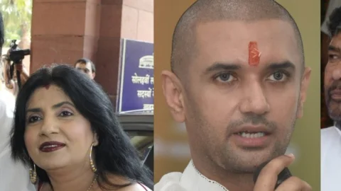 बिहारः रीना पासवान का गंभीर आरोप, पारस ने मिनिस्टर बनने के लिए तोड़ी पार्टी,कहा- चिराग को लेकर भी है डर