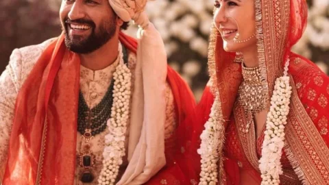 राजस्थान:  विक्की कौशल की हुईं कटरीना कैफ, सवाई माधोपुर के सिक्स सेसेंज फोर्ट बरवाड़ा में दोनों ने लिये सात फेरे