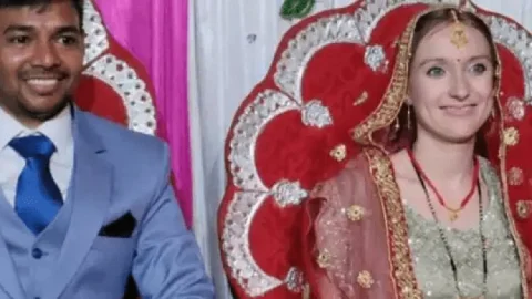 प्रेमी से शादी करने के लिए अकेले ही इंडिया पहुंची जर्मन लड़की, नवादा में हिंदू रीति-रिवाज से लिए सात फेरे शादी