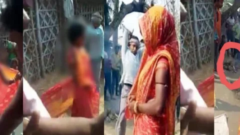 बिहार: मधेपुरा में महिला का 'चीरहरण'! पंचायत में निर्वस्त्र कर गर्म रॉड से सरेआम पीटा