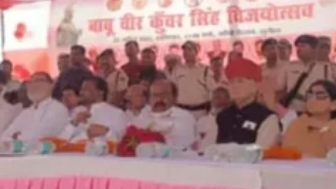 सुपौल में वीर कुंवर सिंह की जयंती समारोह:आनंद मोहन की रिहाई की मांग, रोहित मर्डर की हो CBI जांच
