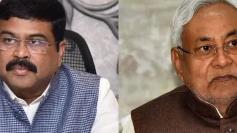 बिहार में कैबिनेट विस्तार की चर्चा, अचानक पटना पहुंचे सेंट्रल मिनिस्टर धर्मेन्द्र प्रधान ,CM नीतीश से की मुलाकात