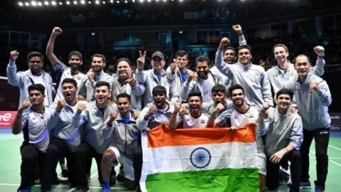 Thoms Cup: इंडिया ने 14 बार की चैंपियन इंडोनेशिया को 3-0 से हराकर बना चैंपियन, रचा इतिहास