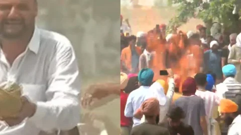 पंजाब: सिद्धू मूसेवाला को हजारों लोगों ने नम आंखों से दी विदाई,पिता ने दी मुखाग्नि