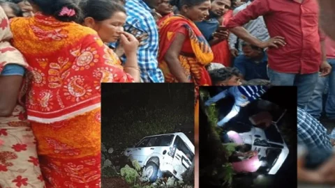 बिहार: पूर्णिया में बड़ा रोड हादसा, तिलक चढ़ाकर लौट रही स्कार्पियो तालाब में डूबी, नौ लोगों की आन द स्पाट मौत