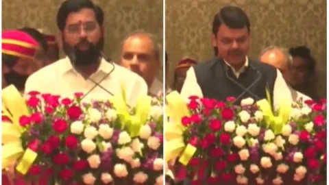 महाराष्ट्र: राजनीतिक संकट का अंत, एकनाथ शिंदे बने CM,देवेंद्र फडणवीस ने ली डिप्टी सीएम की शपथ