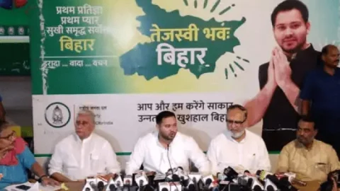 गुरुग्राम का मॉल मेरा निकला तो आधा मीडिया को लिख देंगे, आधा गरीब और CBI में बांट देंगे: तेजस्वी यादव