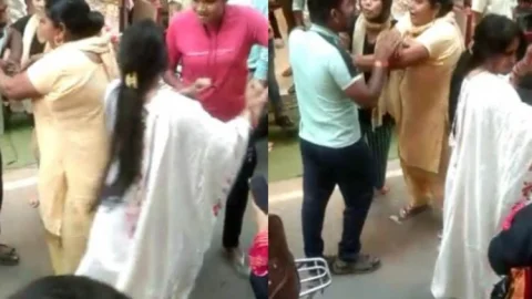 गाजियाबाद : करवा चौथ पर गर्लफ्रेंड संग शॉपिंग करने गया हसबैंड, वाइफ ने चप्पल से किया पिटाई