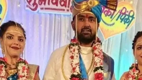 महाराष्ट्र : जुड़वां बहनों ने की एक ही लड़के से शादी, IT इंजीनियर हैं दोनों दुल्हन, दूल्हे पर FIR दर्ज