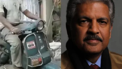 शख्स ने खटारा स्कूटर को बना दिया देसी जुगाड़, Anand Mahindra भी हो गये फैन