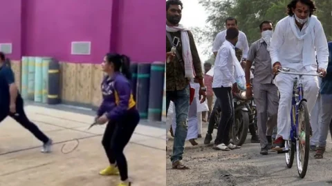 Bihar: तेजस्वी ने एक्ट्रेस संग खेला बैडमिंटन, पटना की सड़कों पर तेज प्रताप ने किया साइकिल की सवारी 