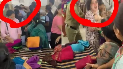 साड़ी की सेल बनी जंग का मैदान, दो महिलाओं के बीच जमकर मारपीट