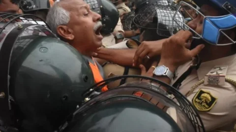 BJP Protest Patna : बीजेपी के विधानसभा मार्च में लाठीचार्ज, पार्टी लीडर विजय सिंह की मौत, कई MP और MLA घायल
