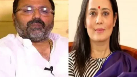 Cash For Qurey : निशिकांत दूबे ने महुआ मोईत्रा पर कसा तंज,  'पहले चोरी, फिर सीनाजोरी'