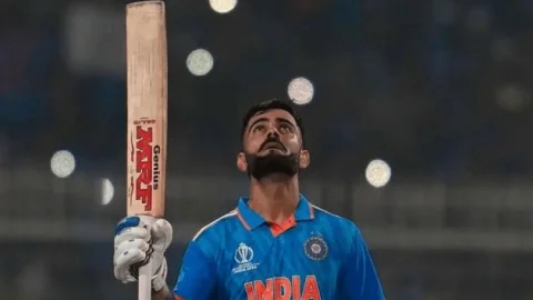 World Cup 2023:: Virat Kohli ने रचा इतिहास, 3000 से ज्यादा रन बनाने वाले बने वर्ल्ड के छठे और सेकेंड इंडियन बैट्समैन