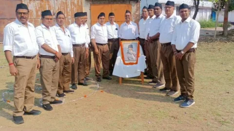 Dhanbad: RSS द्वारा हिन्दु नववर्ष मनाया गया