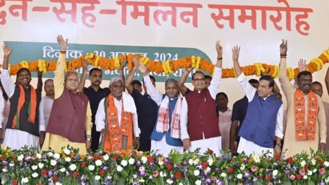Jharkhand: एक्स सीएम चंपई सोरेन बीजेपी में शामिल झामुमो और कांग्रेस पर भी जमकर हमला बोला
