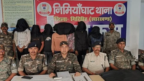Jharkhand: गिरिडीह के पावर सब स्टेशन में हुई लूटकांड का खुलासा, पुलिस ने सात क्रिमिनलों को किया अरेस्ट