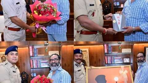 Jharkhand : CM हेमंत सोरेन से नव पदस्थापित DC, IG, DIG व SP ने की मुलाकात