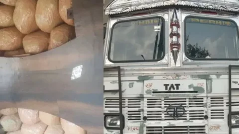 Jharkhand: सिमडेगा में ट्रक के गुप्त केबिन से 441 किलो गांजा बरामद, माल की कीमत दो करोड़
