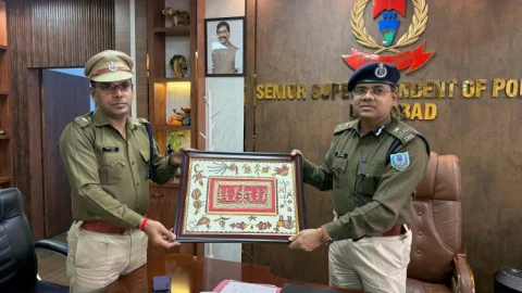 धनबाद पहुंचे बोकारो जोन के IG सुनील भास्कर, कानून-व्यवस्था व अपराध नियंत्रण को लेकर की सख्त समीक्षा
