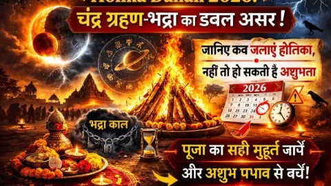 Holika Dahan 2026: चंद्र ग्रहण-भद्रा का डबल असर! जानिए कब जलाएं होलिका, नहीं तो हो सकती है अशुभता