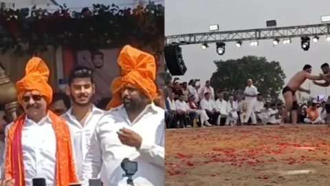 बिहार: मोकामा महादंगल में गूंजा भारत का डंका: अनंत सिंह के मंच पर ईरानी पहलवानों की हार