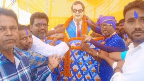 धनबाद में बाबा साहेब की 135वीं जयंती पर उमड़ा जनसैलाब: बाइक रैली, पदयात्रा और भव्य समारोह से गूंजा शहर