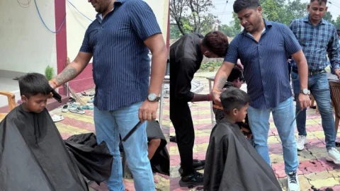 धनबाद: अनाथ बच्चों के चेहरे पर मुस्कान, R Launch Salon ने किया फ्री हेयरकट—हर महीने मिलेगी यह खास सेवा